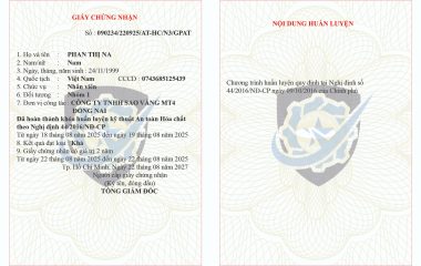 chứng chỉ an toàn lao động nhóm 1,2,5,6